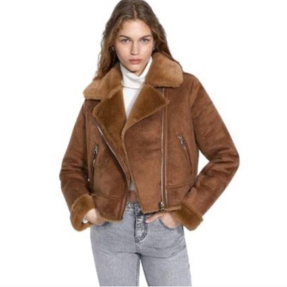 Lauren Ralph Lauren Jackets & Blazers - Lauren Ralph Lauren Brown Faux Shearling Jacket